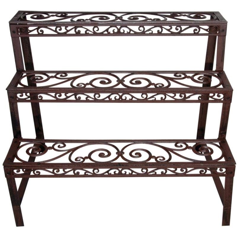 foto del prodotto esschert design esschert bph33 etagere rettangolare in ghisa, 79 x 66 x 49 cm, marrone