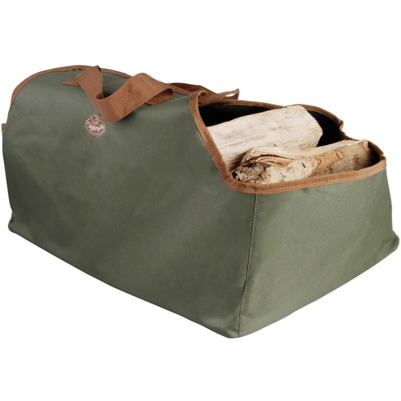 foto del prodotto esschert design esschert gt22 borsone portalegno, verde, 59 x 39.5 x 38.5 cm