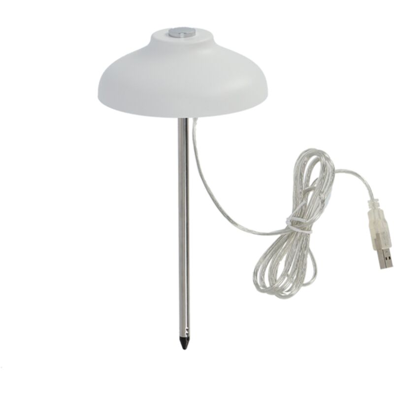 foto del prodotto esschert design lampada per crescita piante bianca in acciaio