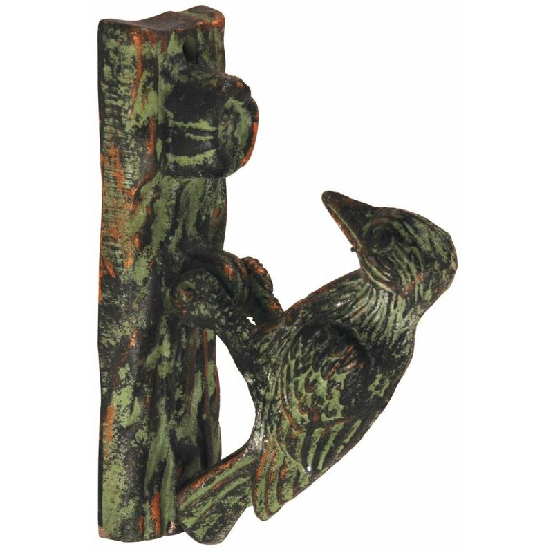 foto del prodotto esschert design porta battente picchio, marrone, 5.2 x 10.5 x 16.3, lh27
