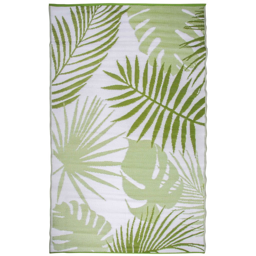 foto del prodotto esschert design tappeto da esterno 241x152 cm foglie tropicali oc22 cod mxl 68843
