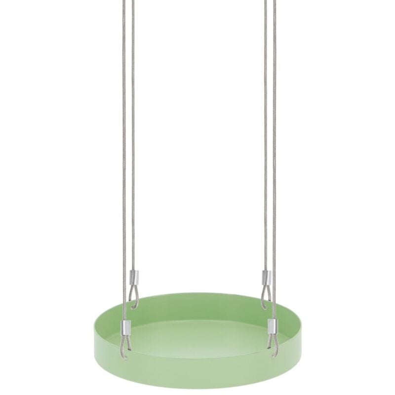 foto del prodotto esschert design - vassoio sospeso per piante rotondo verde s