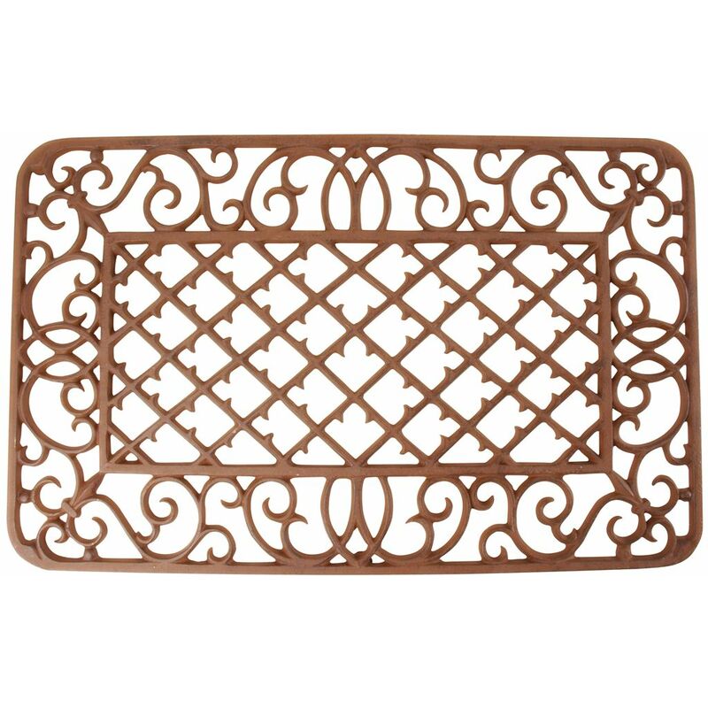 foto del prodotto esschert design zerbino in ghisa 67x42 cm natural tappeti casa esterno arredo