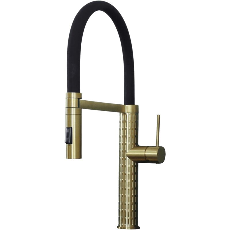 foto del prodotto essebagno architek miscelatore per lavabo con soffione mobile in oro