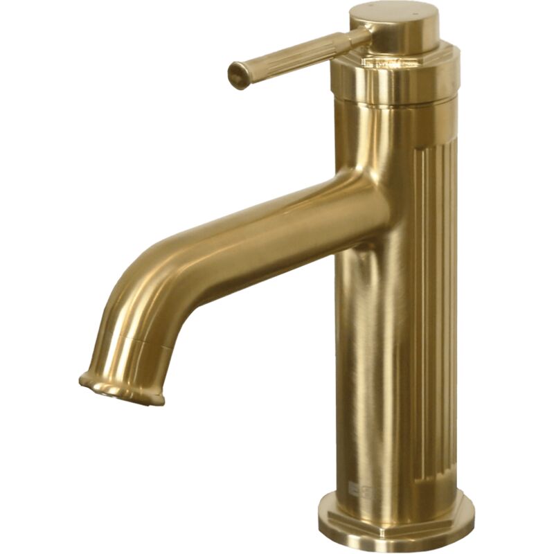 foto del prodotto essebagno art deco miscelatore per lavabo basso in oro spazzolato
