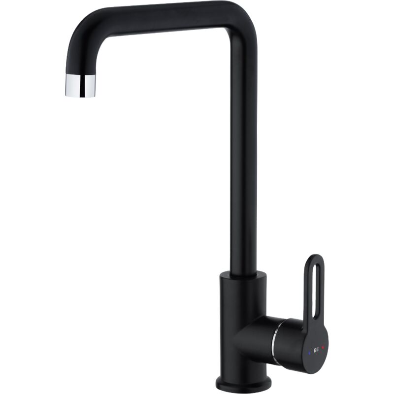 foto del prodotto essebagno baltic rubinetto cucina nero opaco