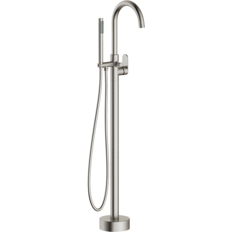 foto del prodotto essebagno charme colonna meccanica stile acciaio inox a pavimento per bagno ad isola