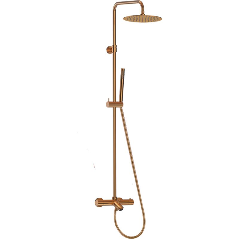 foto del prodotto essebagno colonna doccia e vasca luisa ii 250 con valvola termostatica in rame
