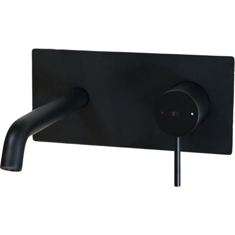 foto del prodotto essebagno envol miscelatore da incasso per lavabo nero