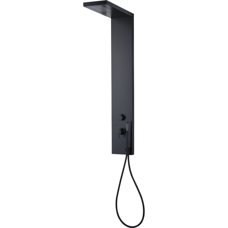 foto del prodotto essebagno essekadra pannello doccia nero