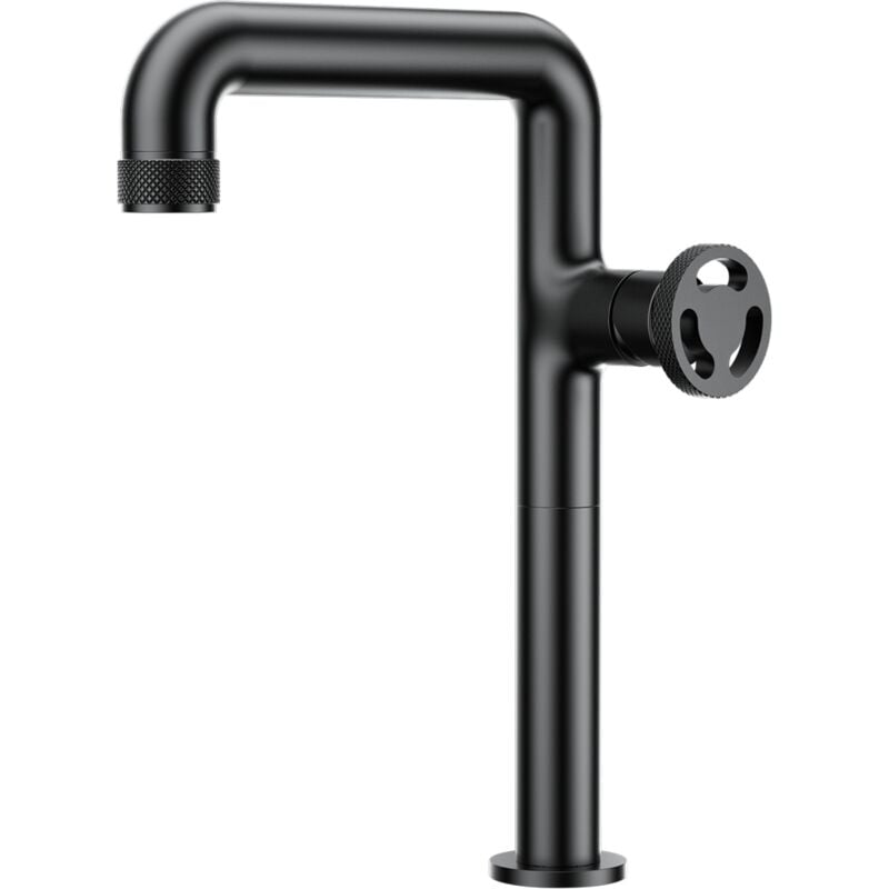 foto del prodotto essebagno factory rubinetto alto per lavabo nero