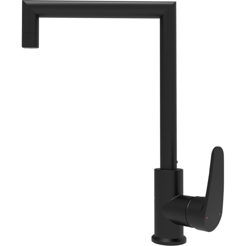 foto del prodotto essebagno fangolo rubinetto cucina nero opaco