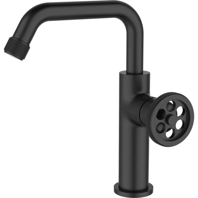 foto del prodotto essebagno indus rubinetto per lavabo basso nero