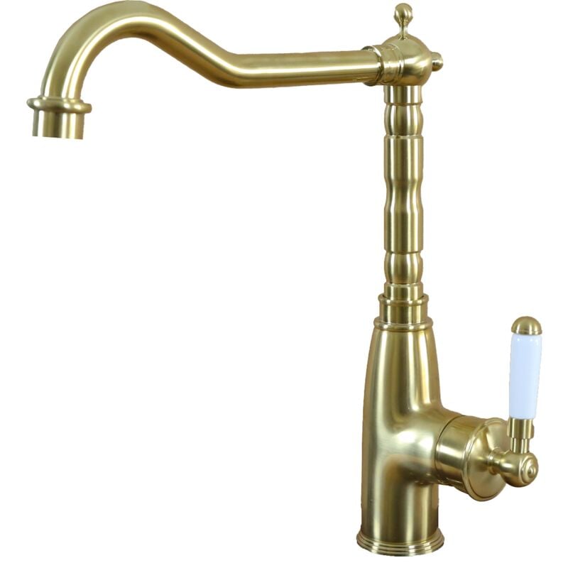 foto del prodotto essebagno leeds miscelatore per lavello in oro spazzolato