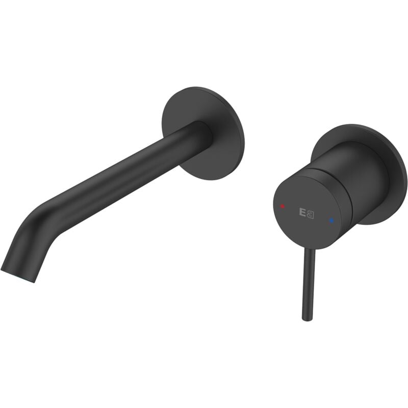 foto del prodotto essebagno lollipop miscelatore da incasso per lavabo nero