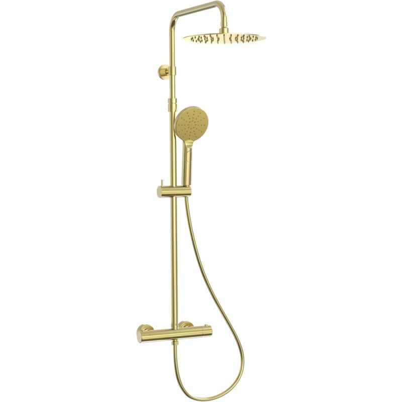 foto del prodotto essebagno luisa colonna doccia termostatica oro spazzolato