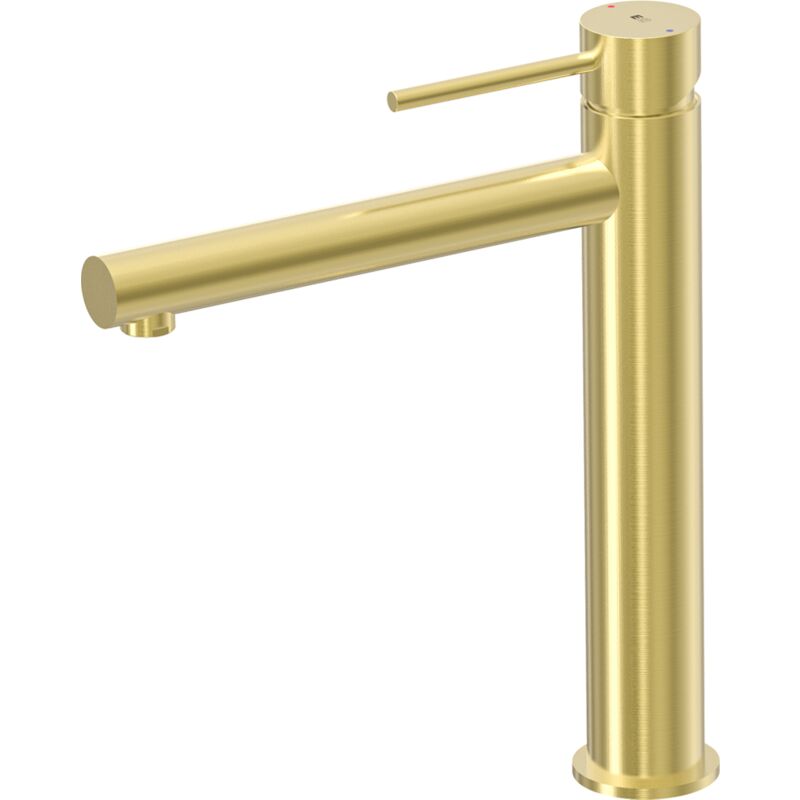 foto del prodotto essebagno luisa miscelatore per lavabo alto oro spazzolato