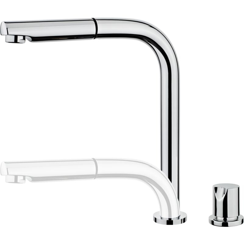 foto del prodotto essebagno magic rubinetto da cucina a scomparsa a 2 fori finestra speciale 