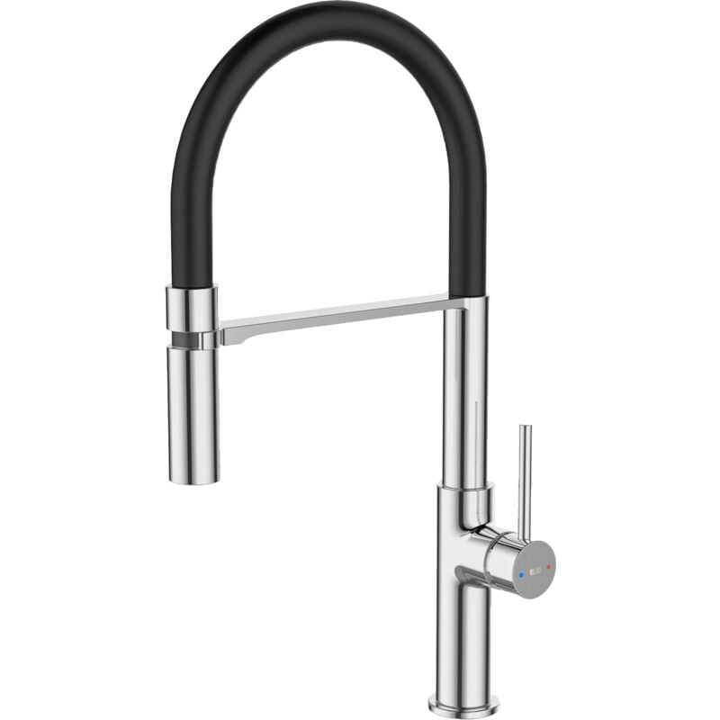 foto del prodotto essebagno magneto rubinetto da cucina con doccetta in cromo