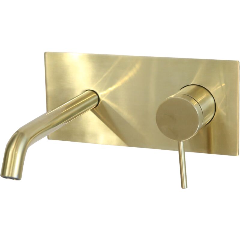 foto del prodotto essebagno miscelatore da incasso per lavabo envol oro spazzolato