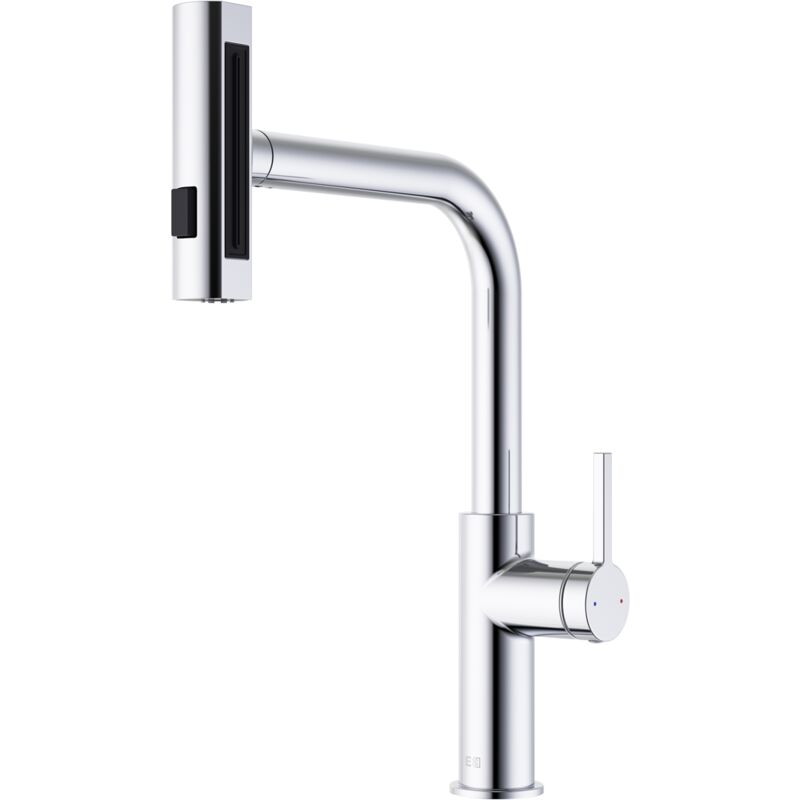 foto del prodotto essebagno miscelatore esserain per lavabo con doccetta estraibile cromo