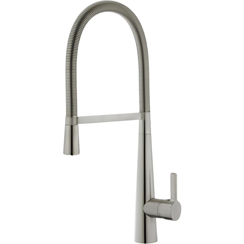 foto del prodotto essebagno miscelatore per lavello con spruzzatore player in acciaio inox