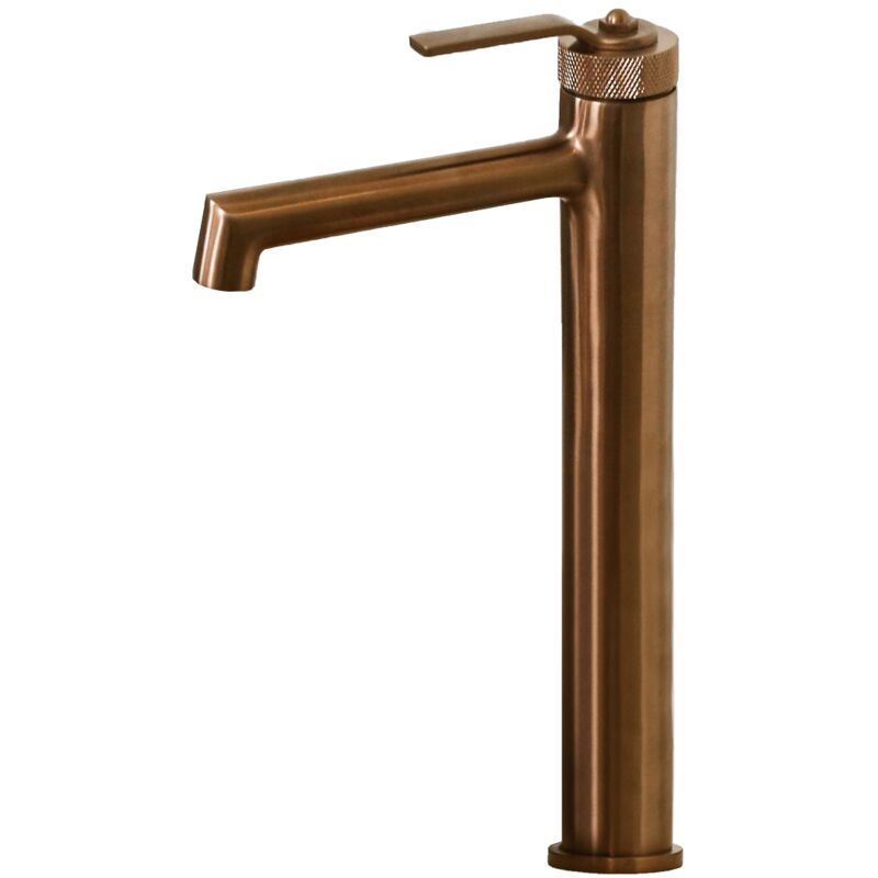 foto del prodotto essebagno molette miscelatore per lavabo alto in rame spazzolato