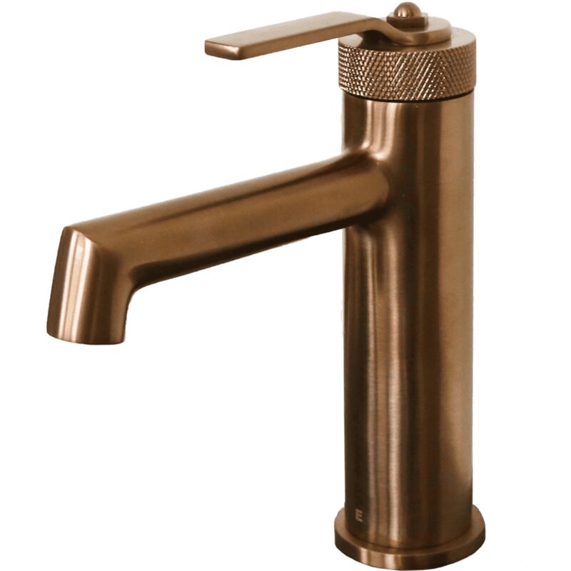 foto del prodotto essebagno molette miscelatore per lavabo basso in rame spazzolato