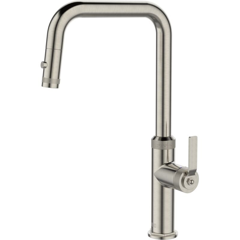 foto del prodotto essebagno molette miscelatore per lavabo con doccetta estraibile in acciaio inox