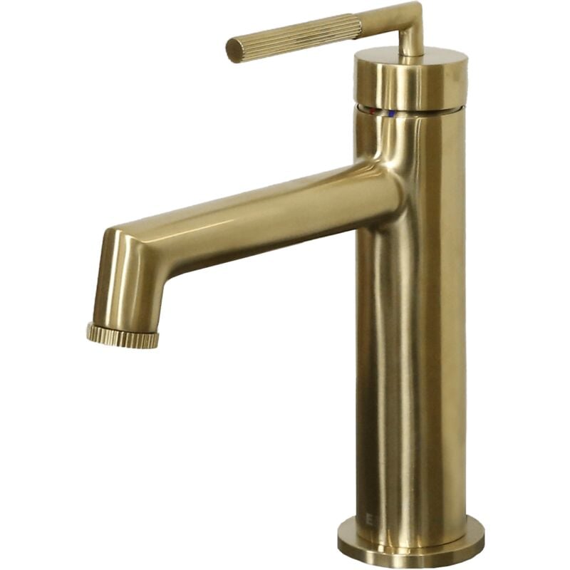 foto del prodotto essebagno portofino miscelatore per lavabo basso in oro spazzolato