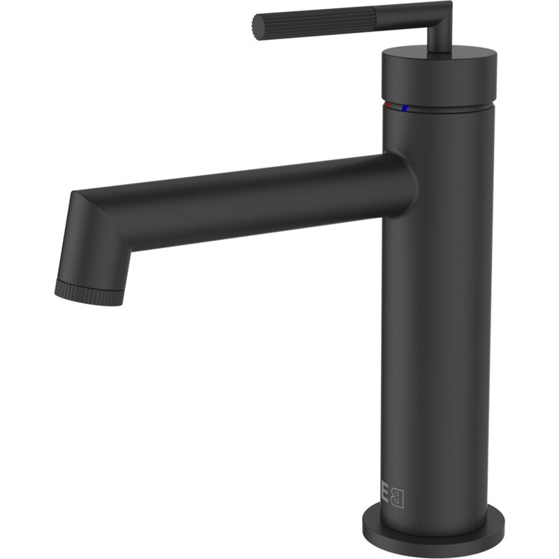 foto del prodotto essebagno portofino miscelatore per lavabo basso nero opaco