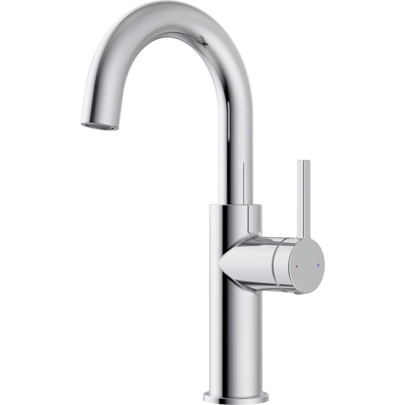 foto del prodotto essebagno reflet miscelatore per lavabo alto cromo