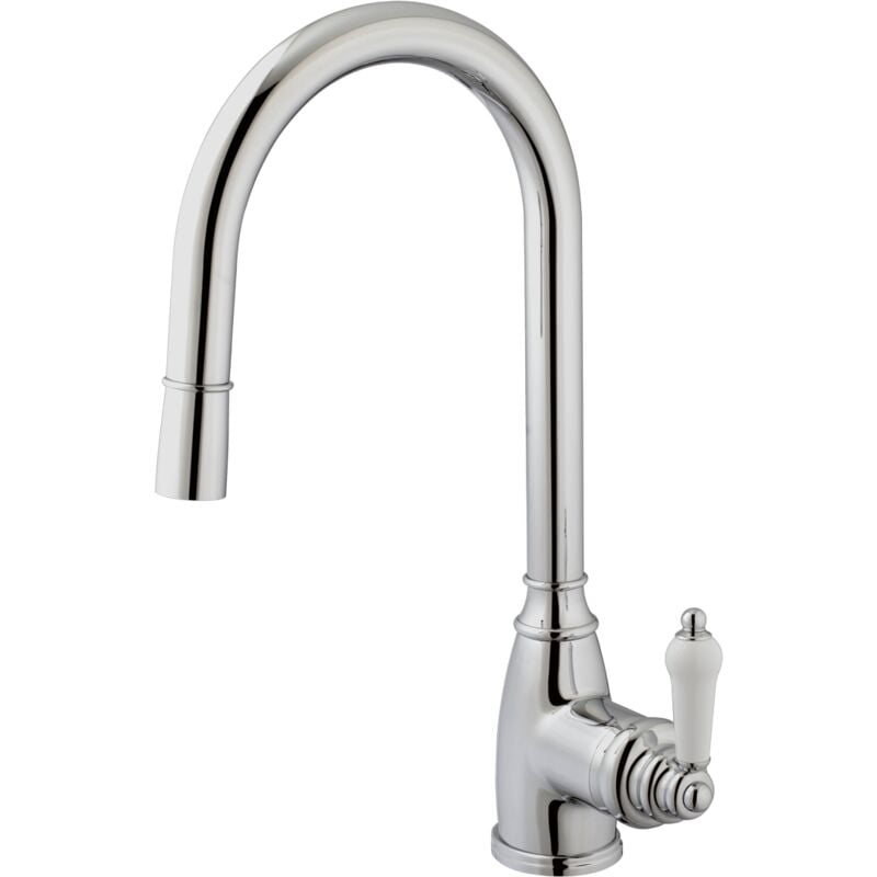 foto del prodotto essebagno rubinetto da cucina ascott con doccetta in cromo