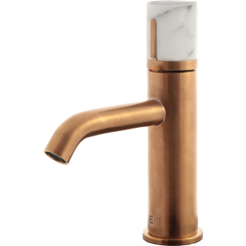 foto del prodotto essebagno rubinetto manopola per lavabo basso in marmo rame