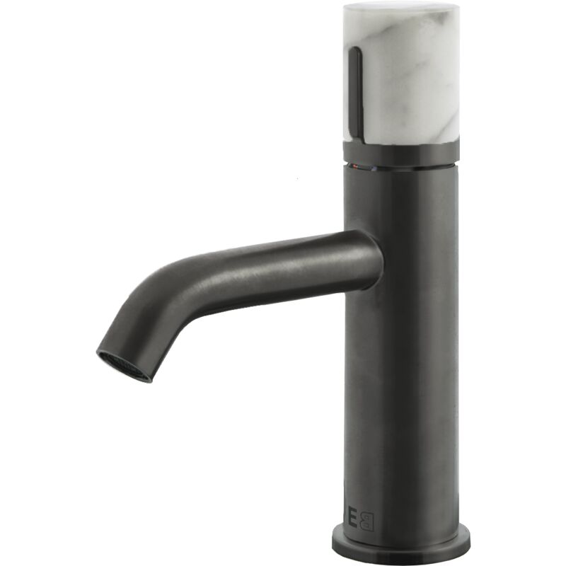 foto del prodotto essebagno rubinetto manopola per lavabo basso marmo in gun metal