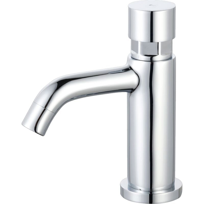 foto del prodotto essebagno rubinetto per lavabo cilindro push cromato