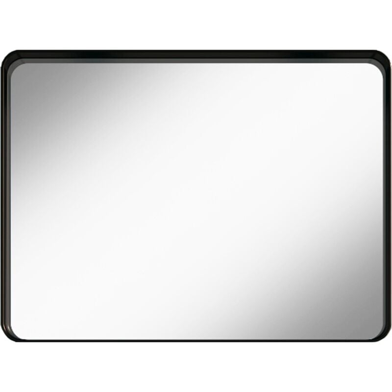 foto del prodotto essebagno specchio indus 80x60 nero opaco
