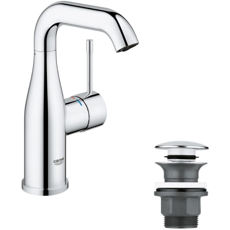 foto del prodotto essence - miscelatore monocomando per lavabo con piletta di scarico, cromato 23798001 - grohe