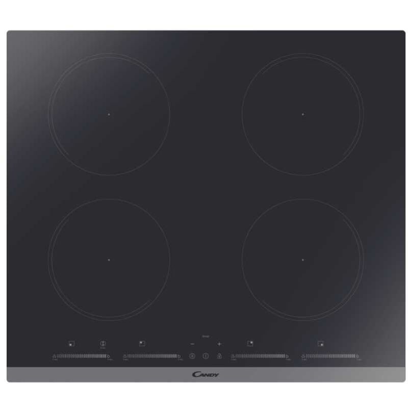 foto del prodotto essenza cies642mctt. colore del prodotto nero, posizionamento dell apparecchio da incasso, dimensione della larghezza del piano cottura 59 cm.