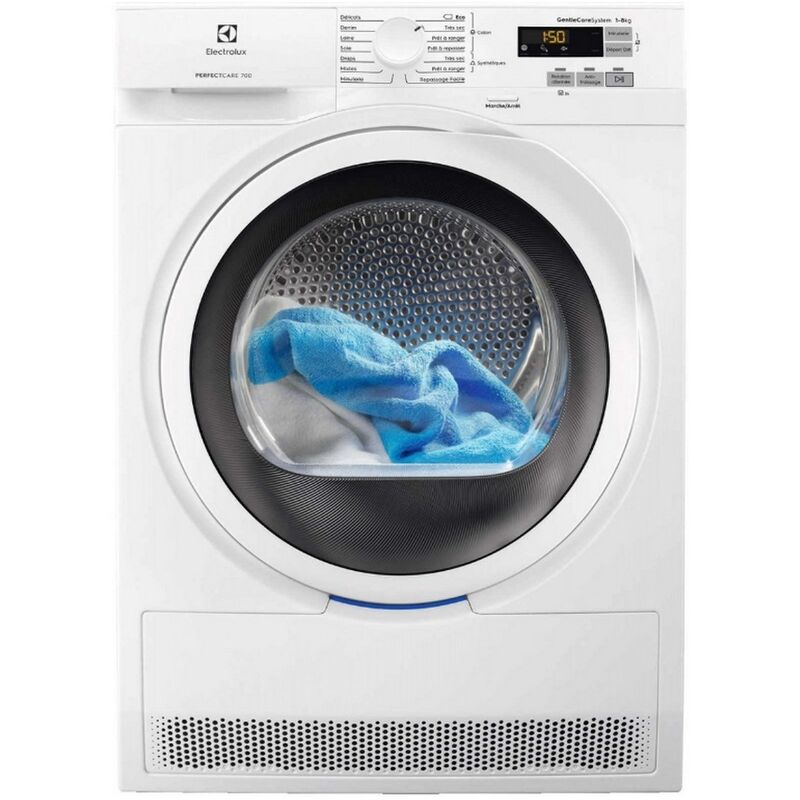 foto del prodotto essiccatore a pompa di calore con condensatore 60cm 8kg a bianco ew7h5125su electrolux