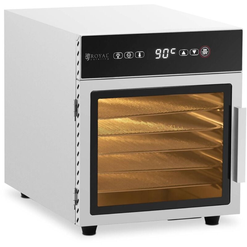 foto del prodotto essiccatore alimentare per funghi, frutta, verdura, erbe aromatiche, 6 ripiani, 30-90 c, 500 w