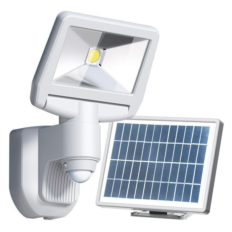 foto del prodotto esteban proiettore solare a led bianco con rilevazione 850 lumens eq 70w