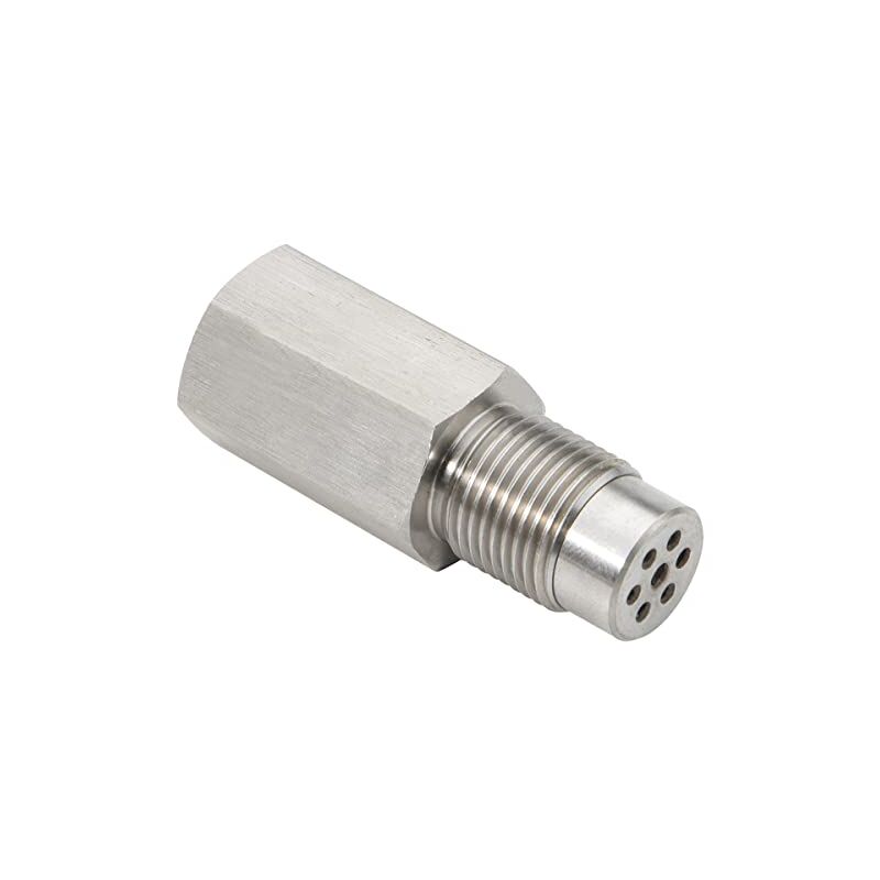 foto del prodotto estensione del sensore di ossigeno per auto m18x1,5, adattatore distanziatore universale per sensore di ossigeno in acciaio inossidabile