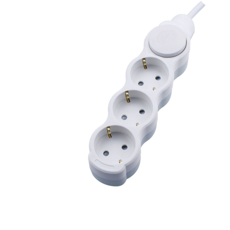 foto del prodotto estensione elettrica schuko 3 prese - 3 metri - bianco - ip20 - 250v ac