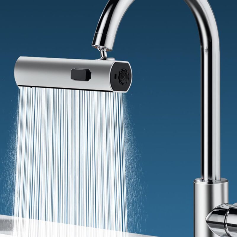 foto del prodotto estensione per rubinetto da cucina 3 in 1, rubinetto a cascata, spruzzatore per rubinetto, girevole a 360 , rubinetto per lavello da cucina