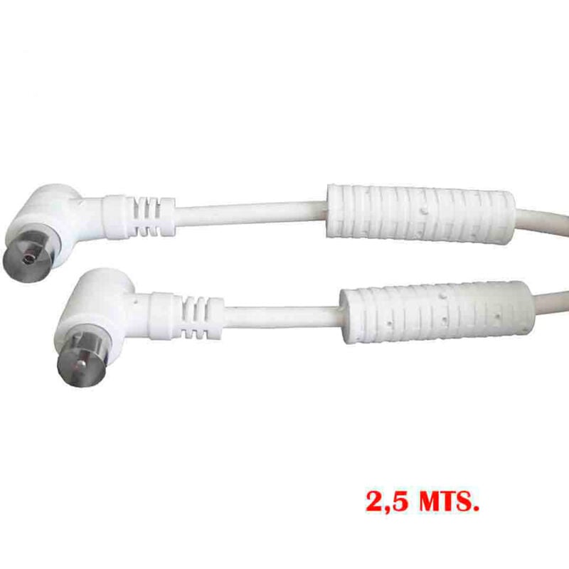 foto del prodotto estensione tv video codice filtro 9,5 mm 2,5 m blanche