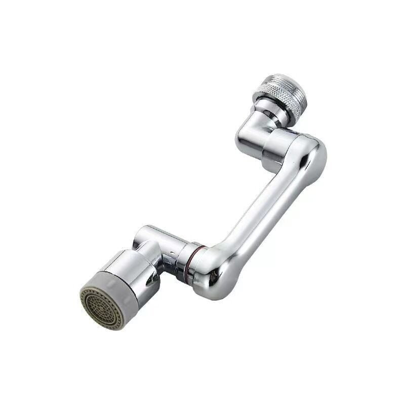 foto del prodotto estensione universale per rubinetto girevole, filtro anti schizzi per rubinetto da cucina girevole a 1080 gradi, braccio robotico rotante 2 in 1,