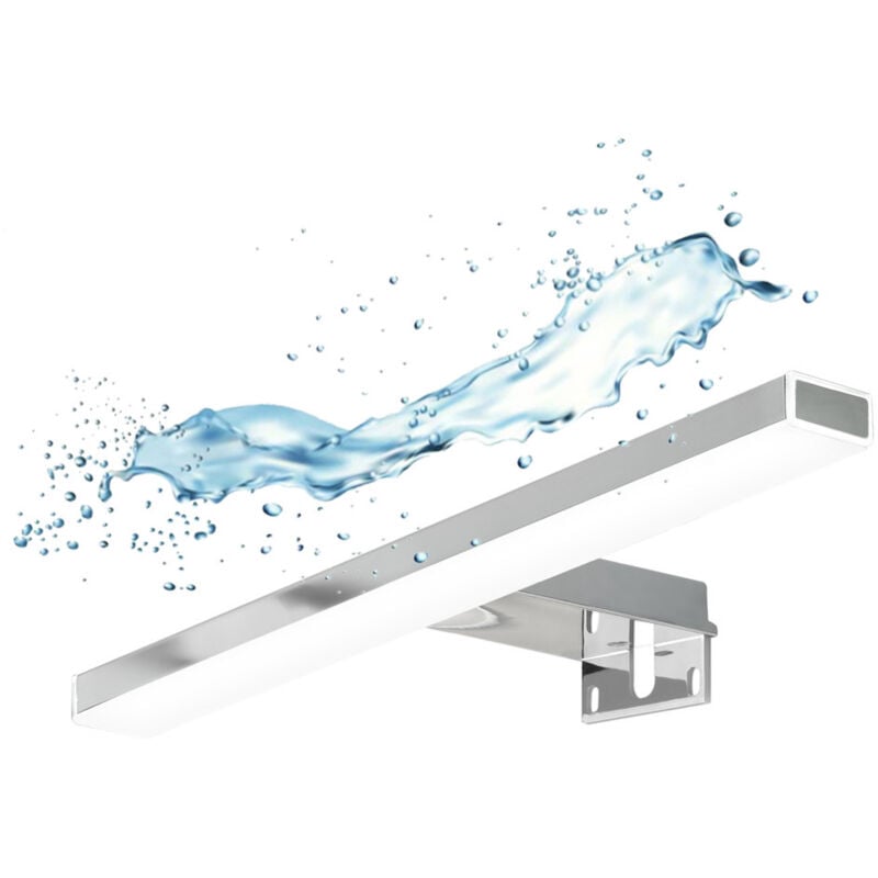 foto del prodotto esther luce a specchio led 50x2,9 cm 5700 k bianco, 8 w, ip44, cromo esther500new focco