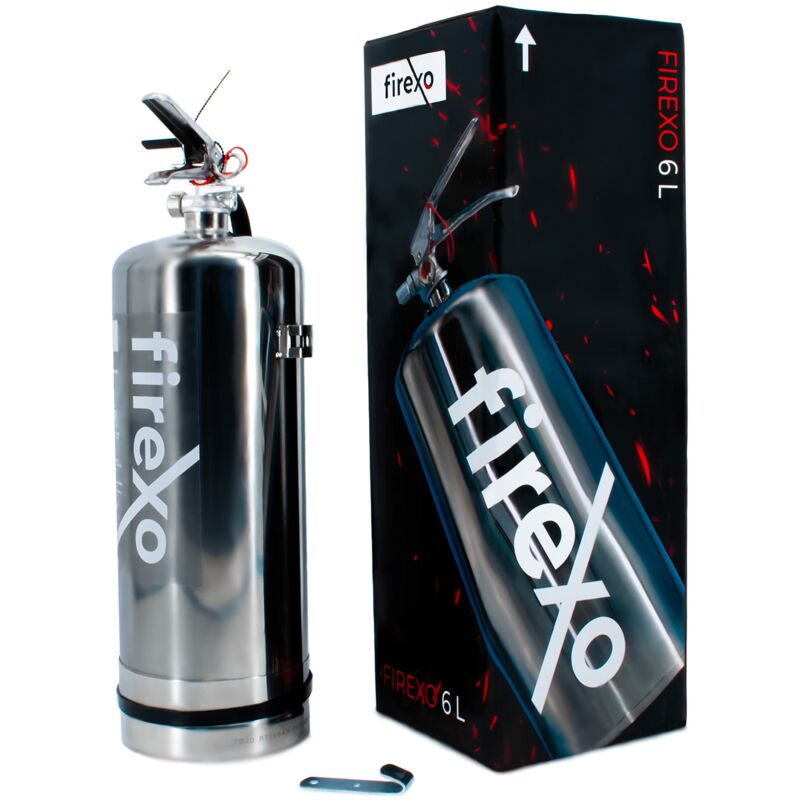 foto del prodotto estintore 6 liter fire extinguisher per casa, cucina, camper, lavoro, ristorante, barca, camino estintore a polvere per tutte le classi di