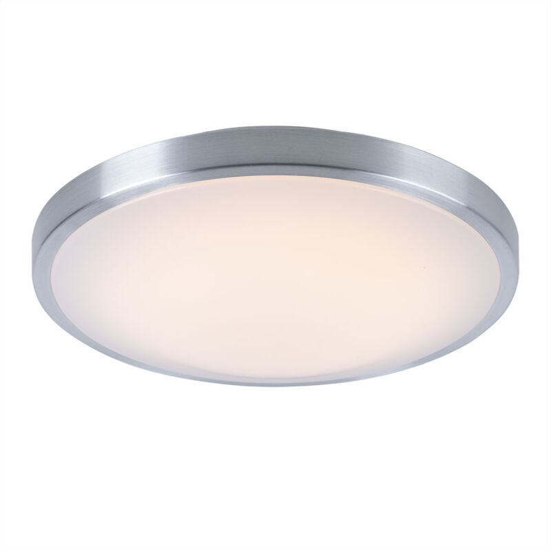 foto del prodotto esto plafoniera lampada da soffitto lampada da soggiorno alluminio rotondo illuminazione bianca, plastica alluminio, 1x led 1x 13 w 960 lumen, d 34